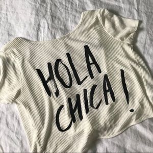 Hola Chica backless top